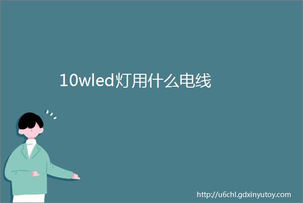 10wled灯用什么电线